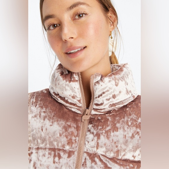 Fabletics Velvet Textured Puffer Jacket - Picture 6 of 15